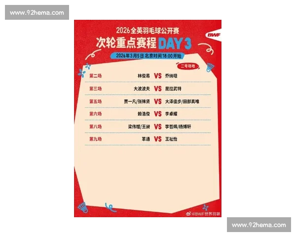 2026年体育赛事全景预览 各大赛事时间安排与焦点对决一览